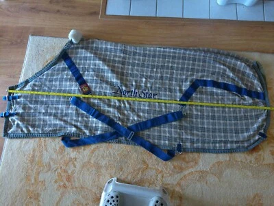 Deluxe 72'' Curvon Baker 5A stable  sheet COUNTOURED REAR EMBROIDERED NORTH STAR - Image 1 of 4