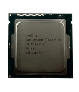Intel Xeon E3-1231V3 3.40Ghz Quad-Core CPU Processor SR1R5 LGA1150 Socket - Picture 1 of 2