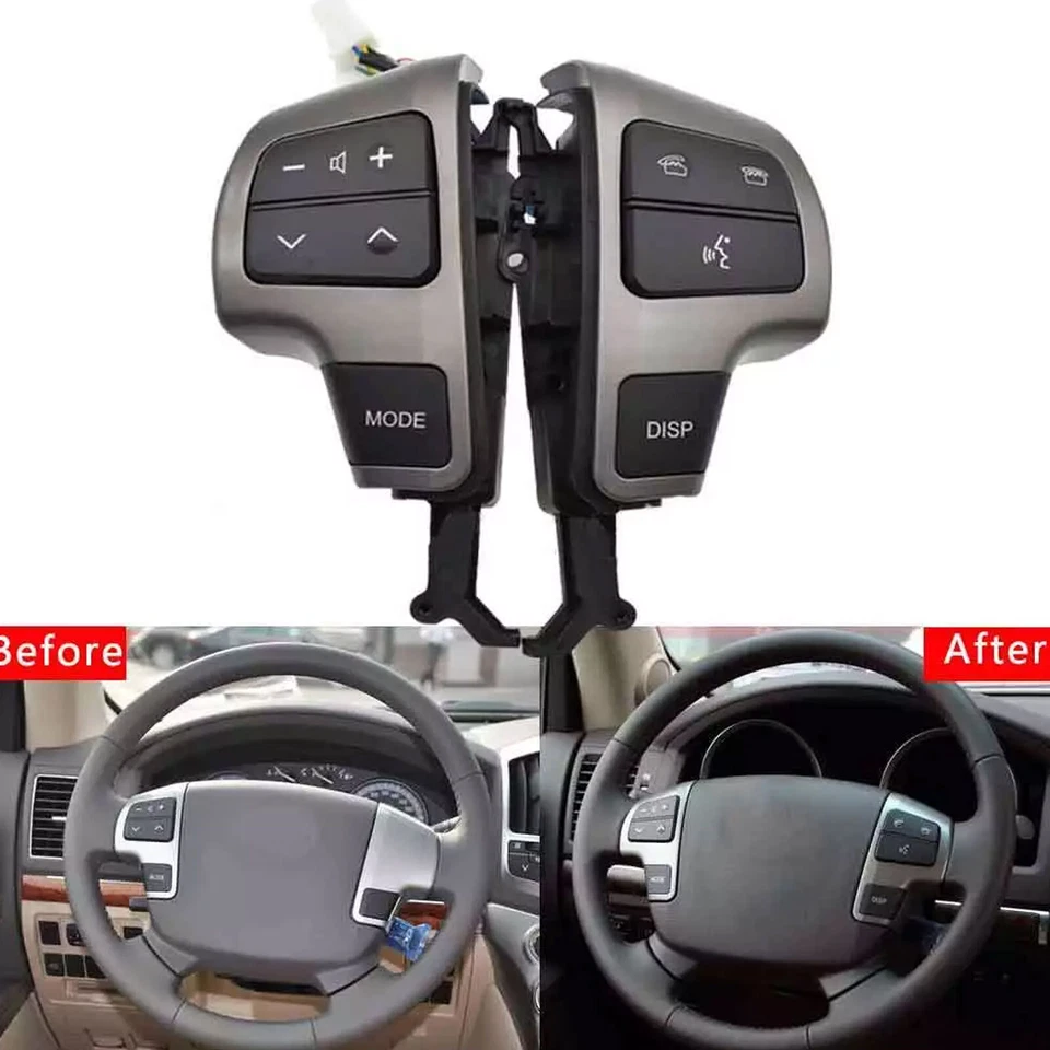 Steering Wheel Audio Control Switch Fit For Toyota Land Cruiser 200 J2 2008-20lp - Image 1 of 4