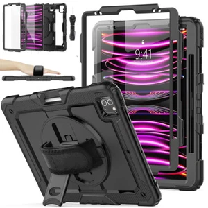 For iPad Pro 12.9" 2022/2021/2020/2018 6th/5th Case Heavy Duty Shockproof Cover - Picture 1 of 18