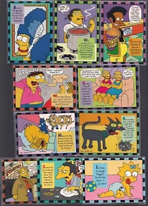 SIMPSONS SERIE 2 SKYBOX 1994 OLOR-O-RAMA JUEGO COMPLETO DE 10 TARJETAS PERSECUCIÓN INSERCIÓN - Imagen 1 de 1