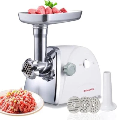 Sunmile SM-G31 Meat Grinder 800W Max 1HP, Sausage Maker, 3 Plates, ETL - Image 1 of 4