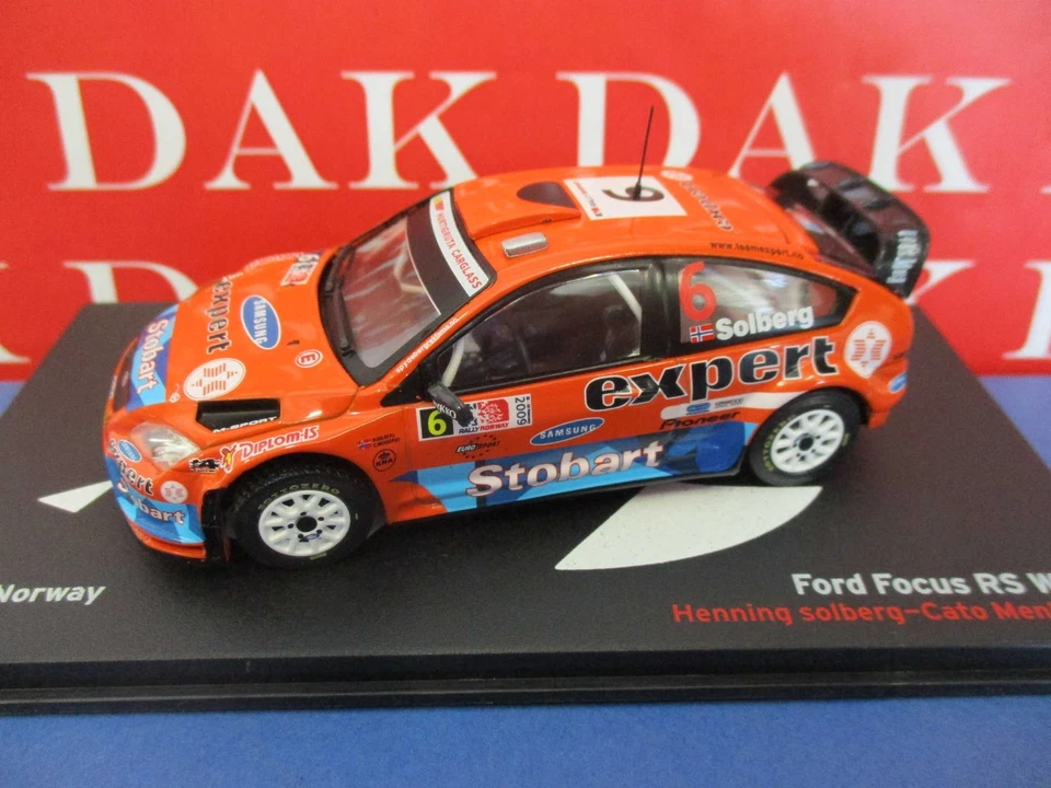 Die cast 1/43 Modellino Auto Ford Focus WRC Rally Norway 2009 H. Solberg - Immagine 1 di 4