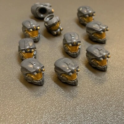 Lot 10 Head HALO Mega Bloks Construx Building Figure UNSC MARINE Elite COD #46 - Image 1 of 2