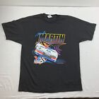 Vintage Mark Martin Nascar Shirt Adult XL Black Racing Graphic 90s USA American 