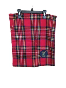 St. Andrews Scotland Red Tartan Golf Towel And Drawstring Shoe Bag - Picture 1 of 5