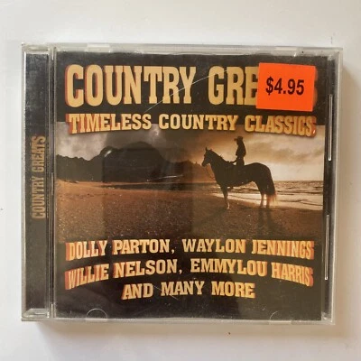 Country Greats, Timeless Classics, Compilation Album (2000) CD, Dolly Willie + - Image 1 of 4