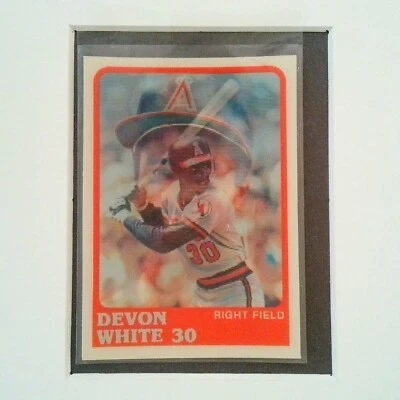 #99 Devon White 1988 Sportflics Base Card California Angels - Image 1 of 2