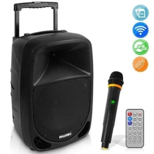 Pyle 1000W Portable Bluetooth PA Speaker, Rechargeable w/ Wireless MIc PSBT105A - Picture 1 of 9