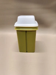 Vintage Tupperware Pickle Keeper 1330-3 verde avocado con coperchio (senza inserto) - Foto 1 di 7