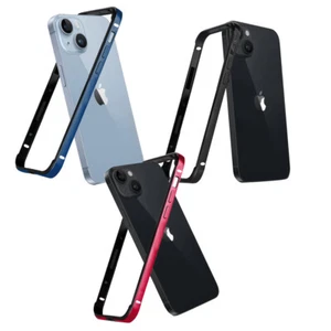 2in1 Pellicola+Custodia laterale per iPhone 15 6.1" Bumper Evo alluminio+TPU - Zdjęcie 1 z 7