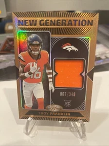 2024 Certified Troy Franklin New Generation Jersey Patch Bronze /349 Broncos 🔥 - Picture 1 of 4