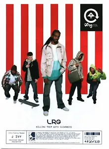 DRUCKANZEIGE 2007 - LRG L.R.G. BEKLEIDUNGSANZEIGE - HIP HOP KLEIDUNGSANZEIGE - J. IVY - Bild 1 von 1