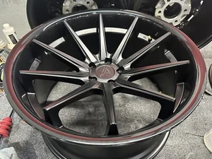 Blemished Single 22x11 Black Wheel Ferrada FR4 5x115 20 - Picture 1 of 5