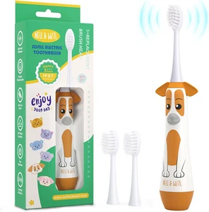 Kids Electric Toothbrush Soft Bristles 3 Modes Waterproof Timer Ages 3+ - Picture 1 of 6