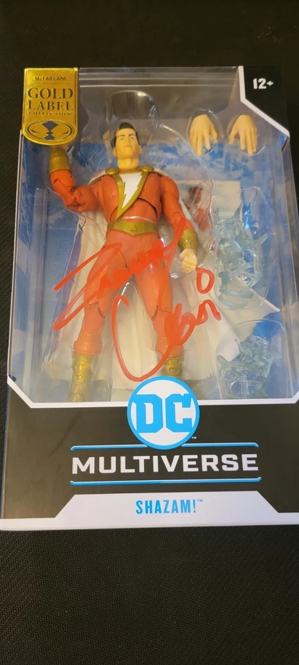 McFarlane DC MultiVerse SHAZAM! GOLD LABEL Action Figure Signed Zachary Levi - Image 1 of 1