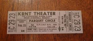 Vintage unused concert ticket - THE STRAWBERRY ALARM CLOCK-  great shape - Picture 1 of 1