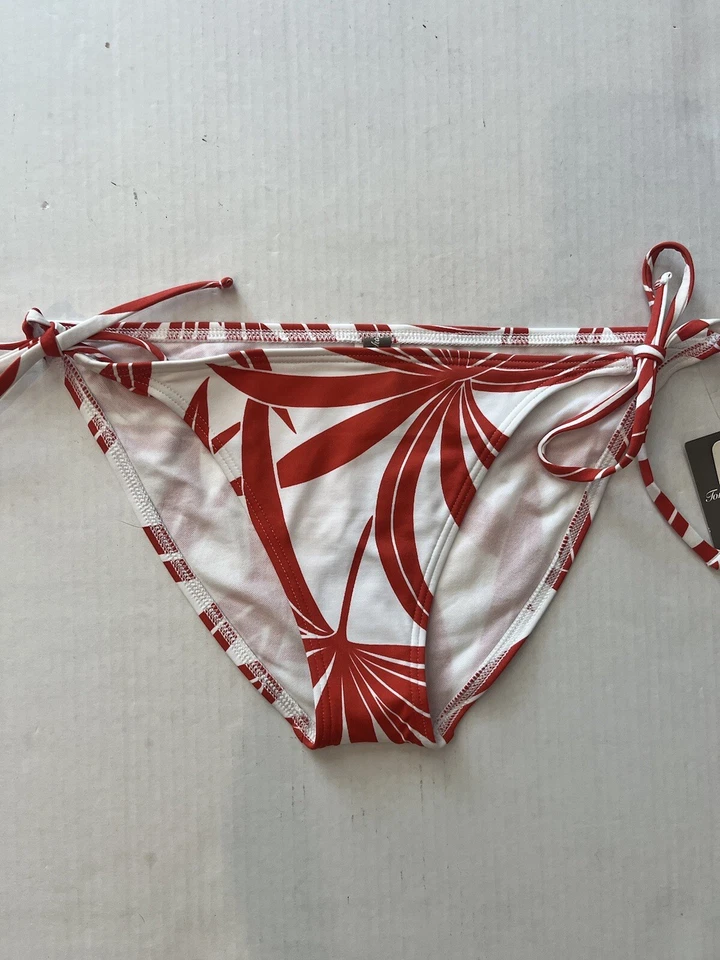 Tommy Bahama *Nuevo con etiquetas Parte inferior de bikini Pacific Palm String rojo para mujer talla pequeña Foto 1 de 4