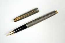 Parker Sterling Silver Cicelé Fountain Pen w 14k Gold Nib New Old Stock? - B1985