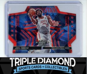 2022-23 Contenders Optic Joel Embiid Superstar Red Ice Prim Die-Cut T733