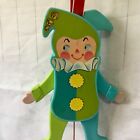 Vintage Fisher Price Toy Jolly Jumping Jack Action Baby Infant 1969 USA 145
