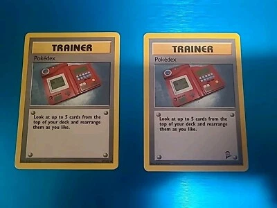 Pokemon Pokedex 1999 Trainer Cards 87/102 & 115/130 qty2 - Image 1 of 4