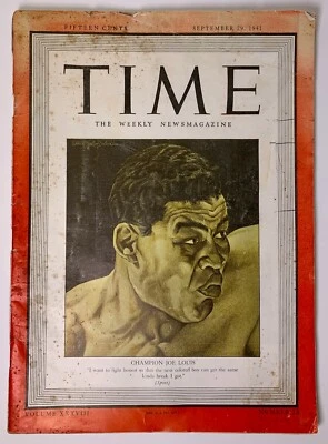 Time Magazine, Sept 29, 1941, Joe Louis on cover - Boxing - Image 1 of 4