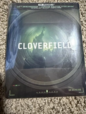 CLOVERFIELD (4K UHD + BLU-RAY + DIGITAL*.  EXCLUSIVE STEELBOOK) OOP New - Image 1 of 2