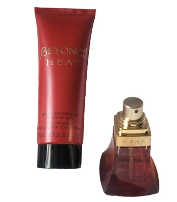 Beyonce Heat 2.5 FL OZ Pearl Exfoliating Shower Gel & Heat Perfume .5 FL oz New - Image 1 of 4