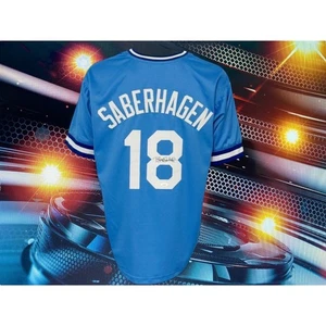 BRET SABERHAGEN AUTOGRAPHED CUSTOM KANSAS CITY ROYALS JERSEY JSA AUTTHENTICATED - Picture 1 of 2