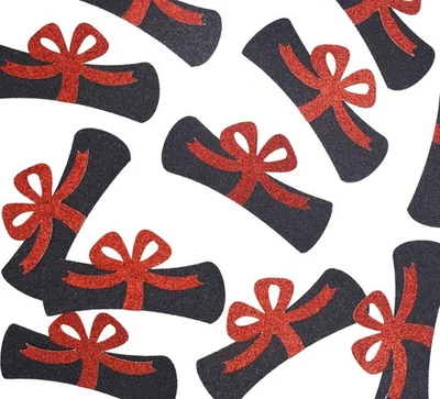 Confeti Diploma, 12 piezas 4 pulgadas Centro de Graduación Felicidades Graduado Fiesta... Foto 1 de 3