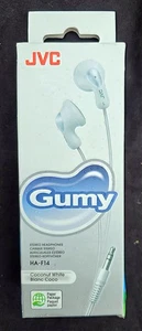 JVC Gumy HA-F14  Coconut White Stereo Headphones - Picture 1 of 5