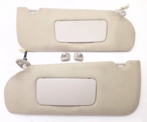 Mitsubishi Eclipse 2000-2005 Driver Passenger Side Sun Visor Set Pair Tan Cloth - Bild 1 von 14