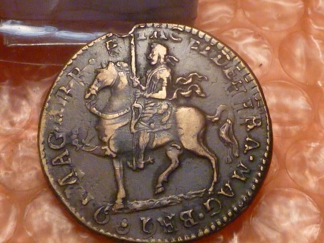 1690 Gun Money Crown Strick Over 1689 Halfcrown 1690/89 (Olhe para o aro) Ex-RARO #1 - Imagem 1 de 4