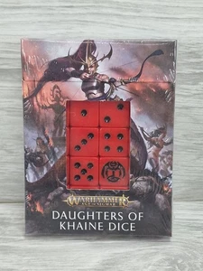 Daughters Of Khaine Dice Set - Age of Sigmar - Games Workshop New And Sealed. - Picture 1 of 6