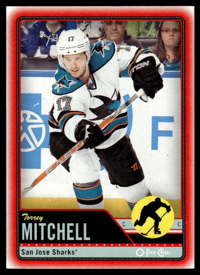 2012-13 O-Pee-Chee Red Torrey Mitchell San Jose Sharks #36 - Image 1 of 2