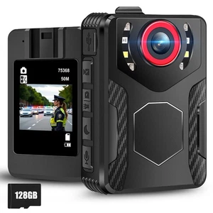 Body Camera with Audio and Video Recording: 1080P FHD Body Cam with IR Night ... - Picture 1 of 8