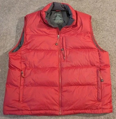 L.L. Bean Goose Down Puffer Red Vest 0FKF9 Men's 2XL - Image 1 of 4