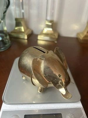 Vintage Metal Elephant Coin/Piggy Bank - Image 1 of 4