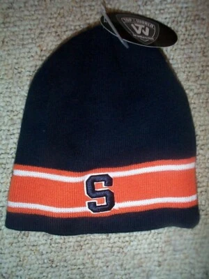 Syracuse Naranja Hombre NCAA Jersey Tejido Invierno Sombrero Gorra Adulto HOMBRE/HOMBRE Foto 1 de 2