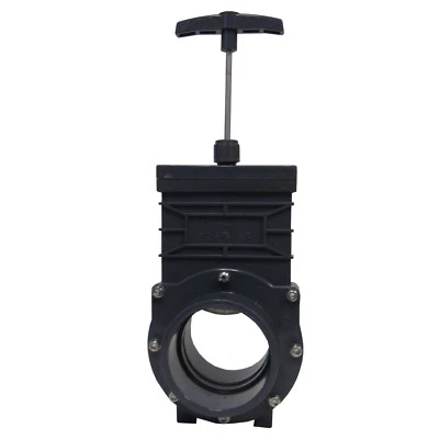 New 4" (Slip X Slip) Sch 80 Gate Valve SS Splashboard, Nuts & Bolts - Image 1 of 4