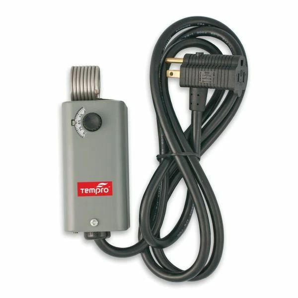 Tempro Corded Line Voltage Thermostat - NEMA 1 - Adjustable from 35°F – 95°F - Image 1 of 1