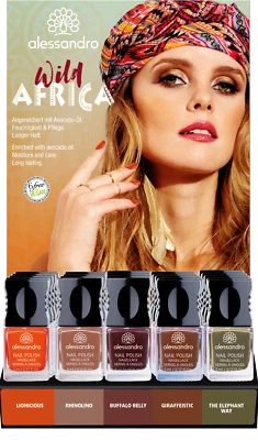 alessandro Nagellack -Wild Africa- 5 ml versch. Farben