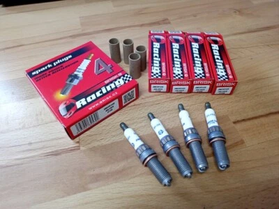 4x BRISK 2MOR10S High Performance Silver Electrode Upgrade Racing Spark Plugs - Image 1 of 4
