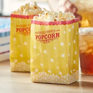 46 oz. Popcorn Bag - 1000/Case Movie Theatre Concession 4 1/4" x 3" x 6 3/4" - Picture 1 of 6