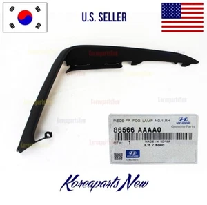 FRONT Bumper Cover Fog Lamp Molding Right PASSEN ⭐OEM⭐ Hyundai Elantra 2024-2025 - Picture 1 of 2