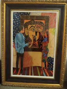 Framed One of a Kind Artwork - Marcus Glenn's "A Lesson on the Masters: Picasso" - Picture 1 of 6