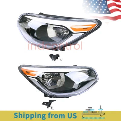 LH+RH Halogen Headlight Headlamp For 2014-2019 Kia Soul W/O Bulb - Imagem 1 de 4