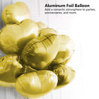 (GOLD)10 Stück Herzförmige Aluminiumfolienballons Automatische Versiegelung