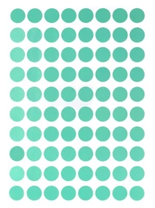 Dot Stickers Pastel Green in Various Sizes (8MM-25MM) Color Label in 15 Sheets - Picture 1 of 21